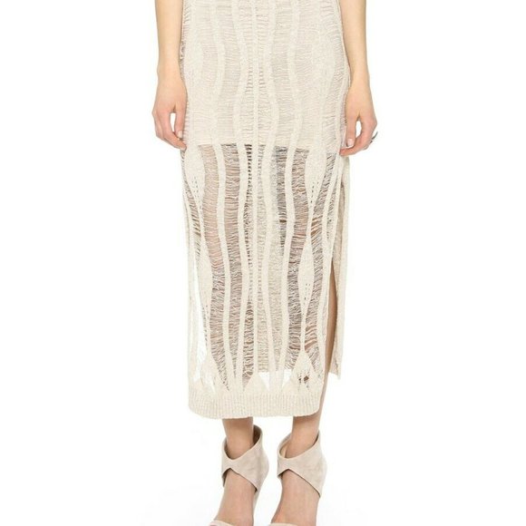 Haute Hippie Sleeveless Muscle Sweater Dress Gown - Picture 4 of 6